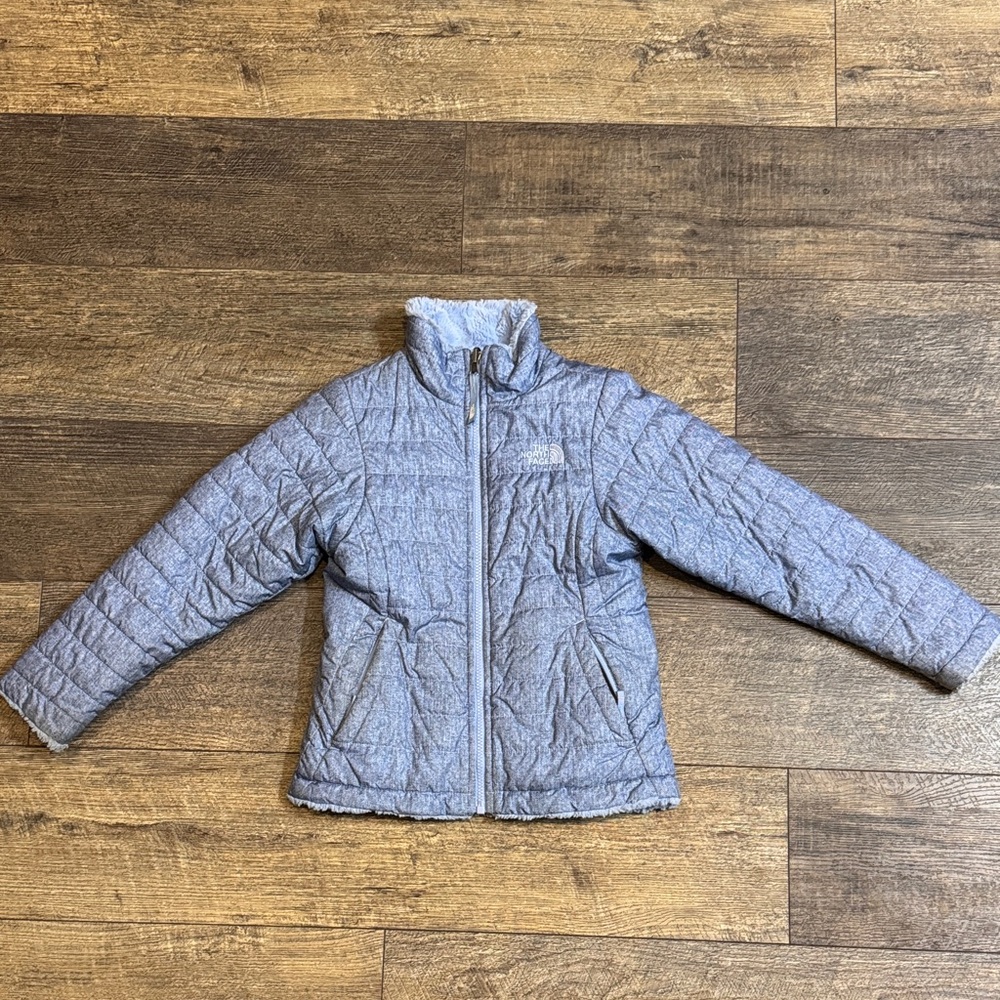 The North Face Kids Blue Puffer Jacket